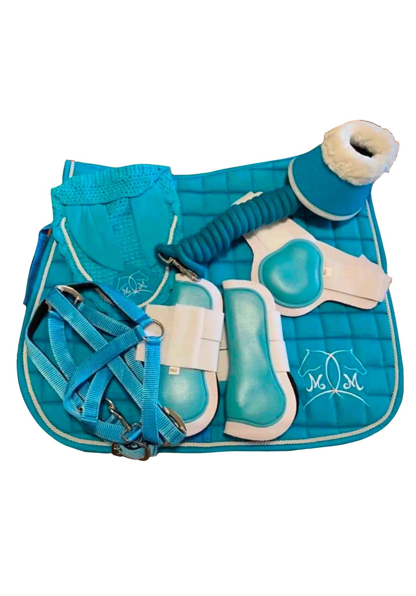 Aqua Full Set Matchy Matchy Horse Apparel